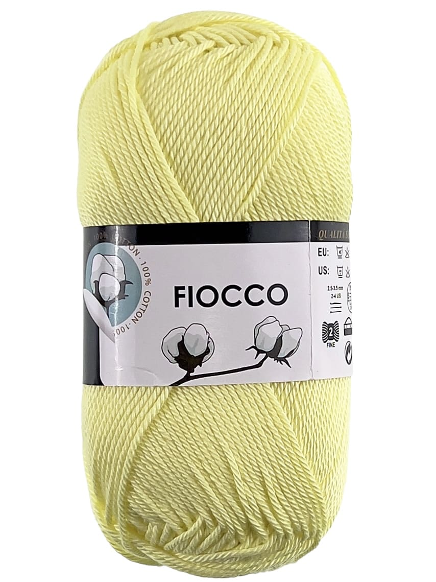 Fiocco Baumwollgarn Hellgelb 7210